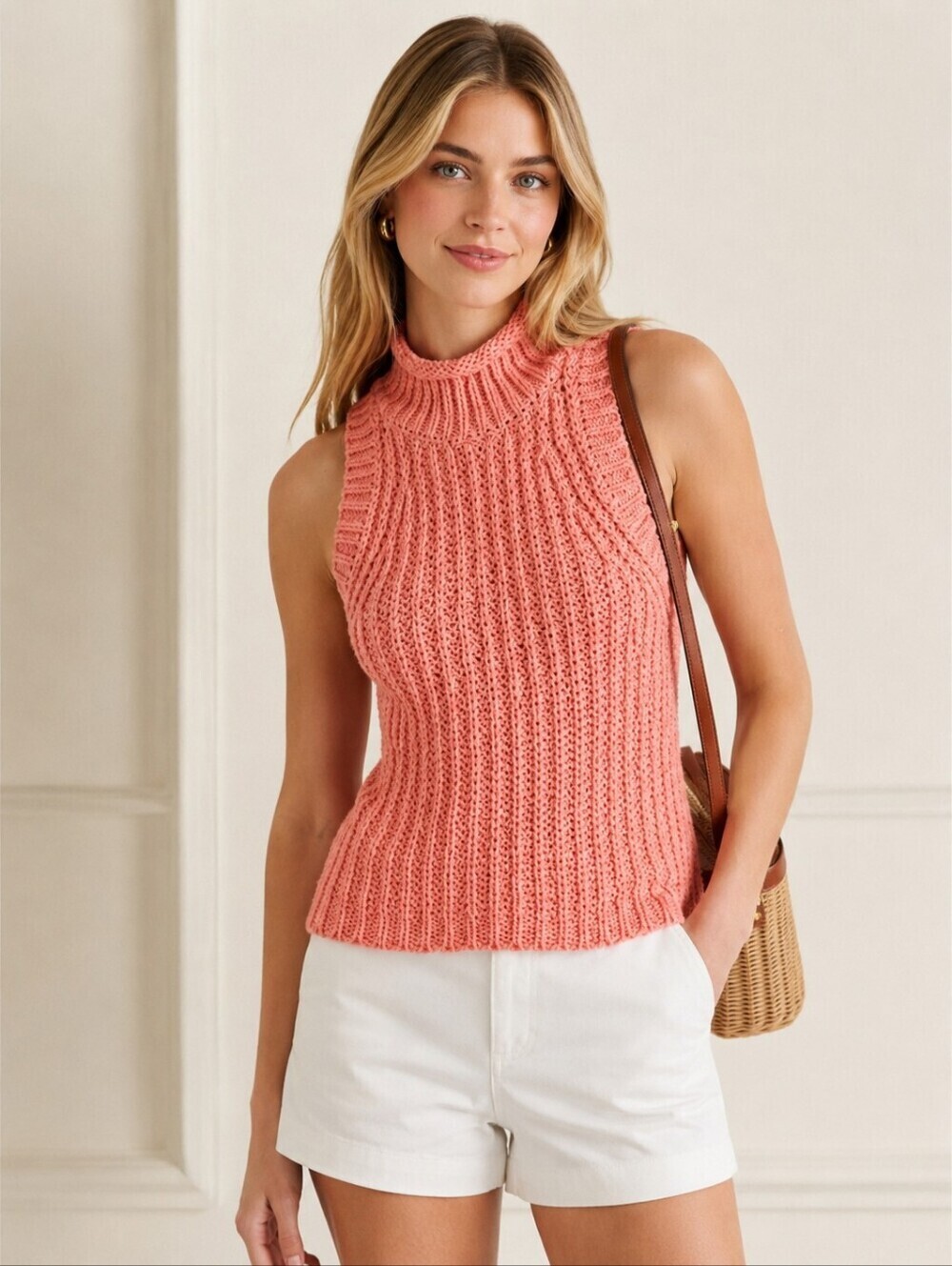 Moth by Anthropologie Open-Knit Sweater Tank
